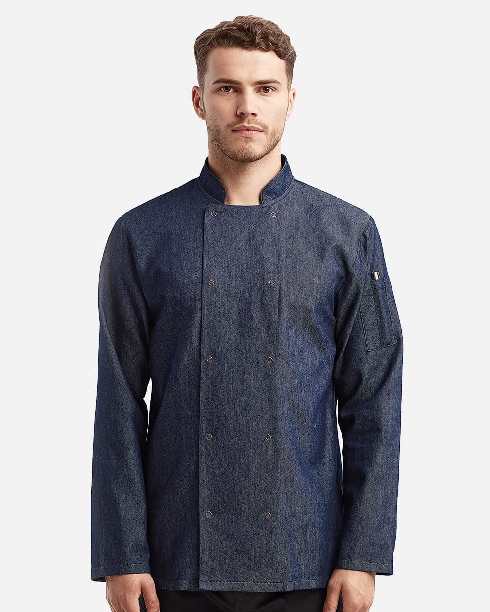 Artisan Collection by Reprime Unisex Denim Chef's Jacket - Image 1