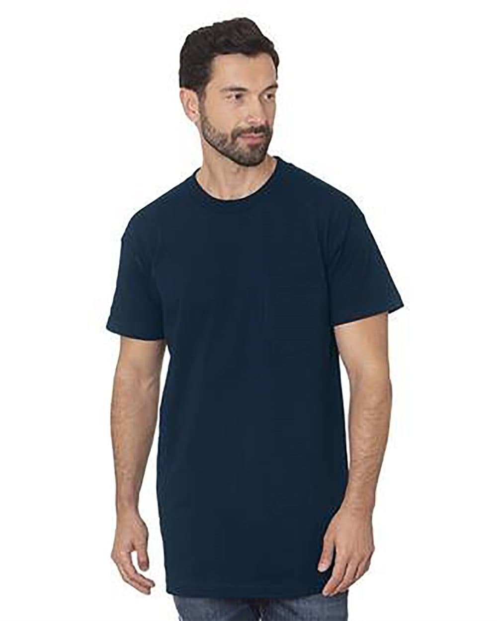 Bayside Men's Tall USA Made Pocket T-Shirt - Image 1