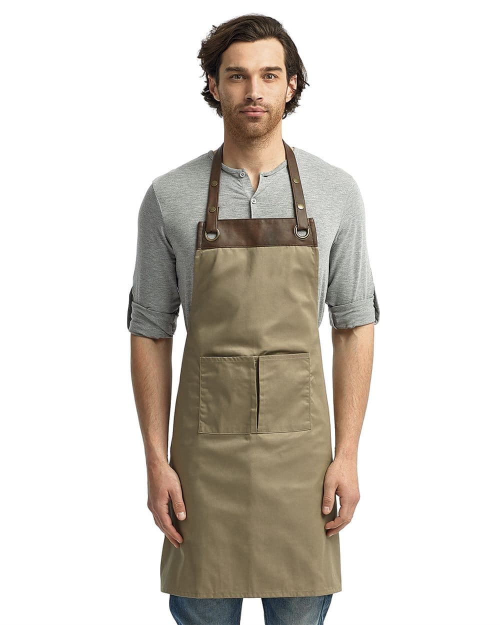 Artisan Collection by Reprime Espresso Bib Apron - Image 1