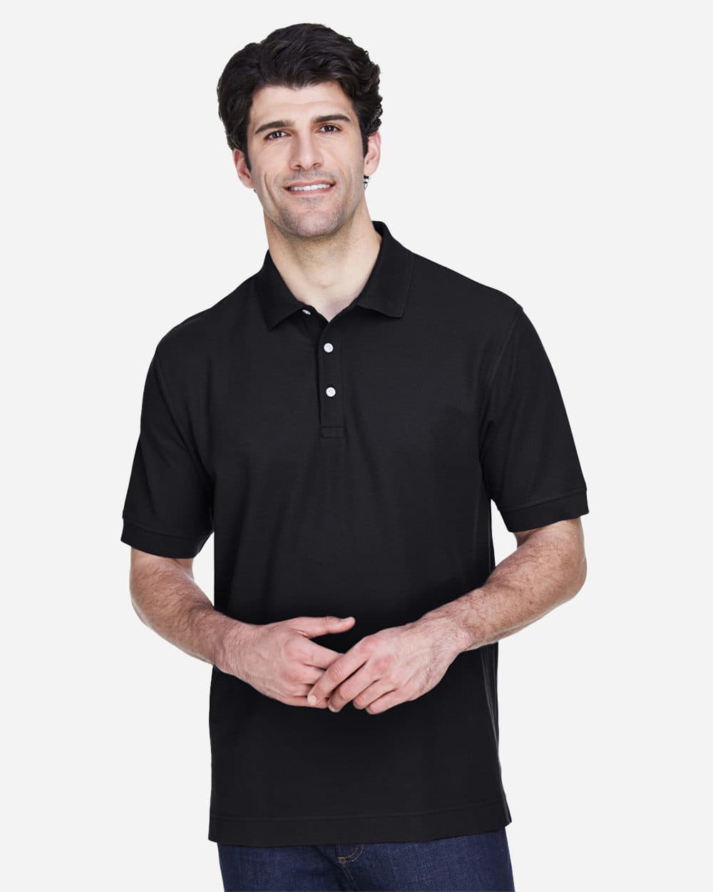Devon & Jones Men's Pima Piqué Polo - Image 1