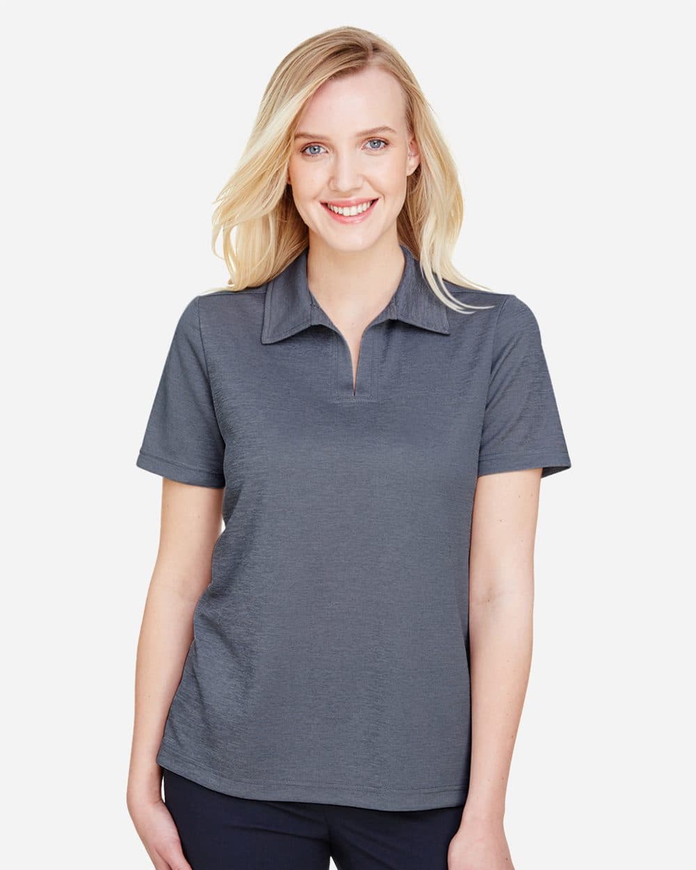Devon & Jones Women's CrownLux Performance® Address Melange Polo - Image 1