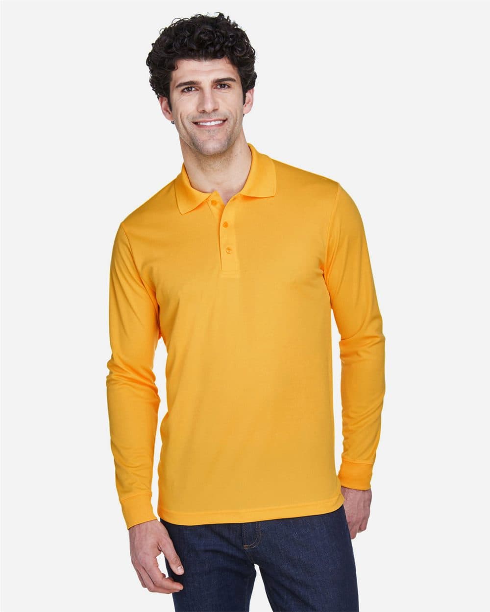 CORE365 Men's Pinnacle Performance Long Sleeve Piqué Polo - Image 1