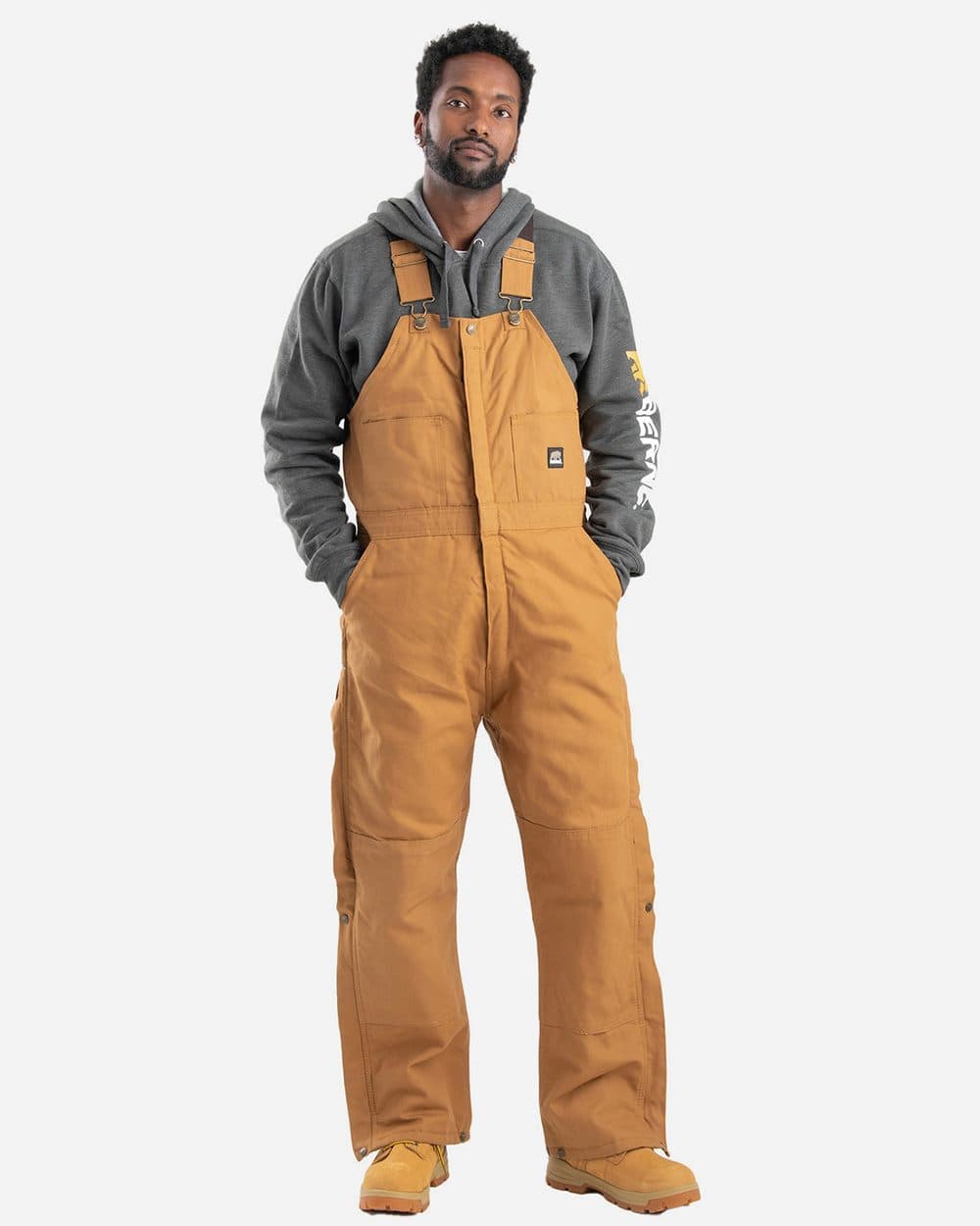 Berne Apparel Men's Tall Heritage Insulated Bib Overall - Image 1
