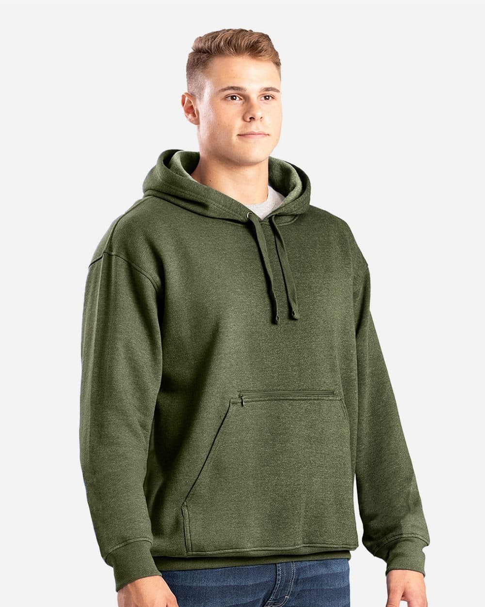 Berne Apparel Men's Heritage Zip Pocket Hooded Sweatshirt - Image 1