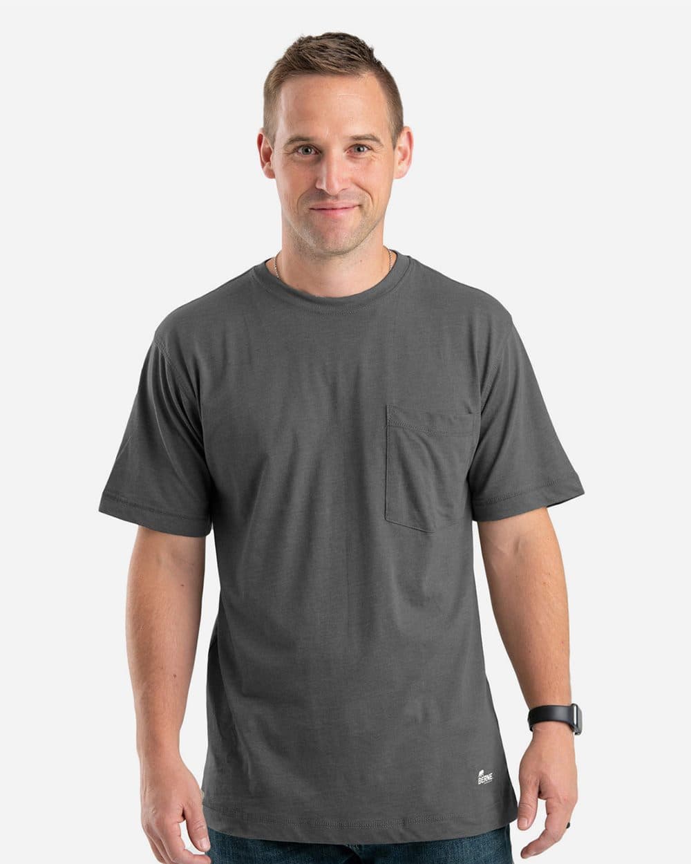 Berne Apparel Men's Lightweight Performance Pocket T-Shirt - Image 1