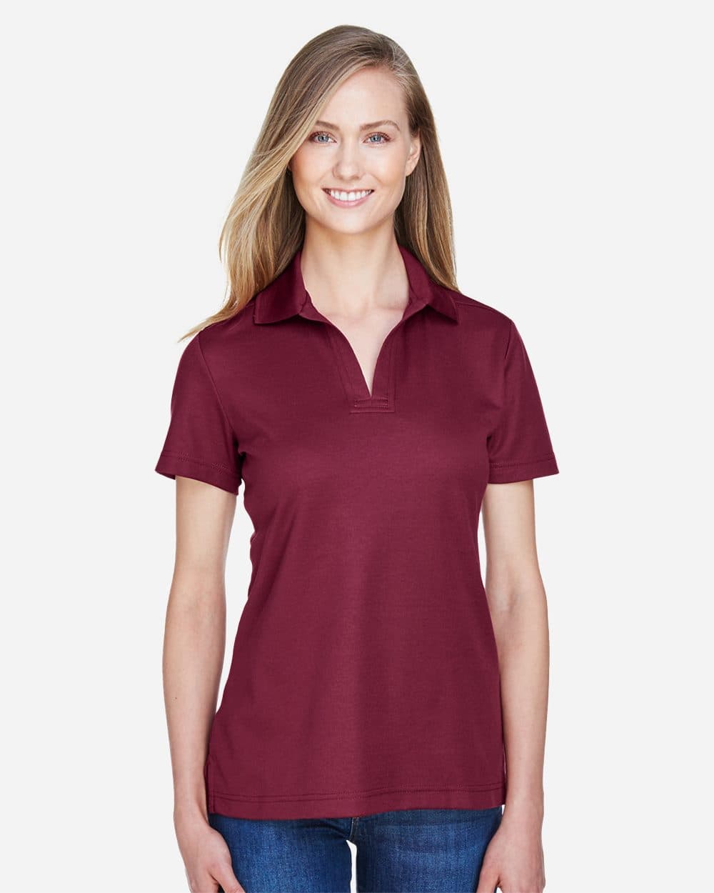 Devon & Jones Women's CrownLux Performance® Plaited Polo - Image 1