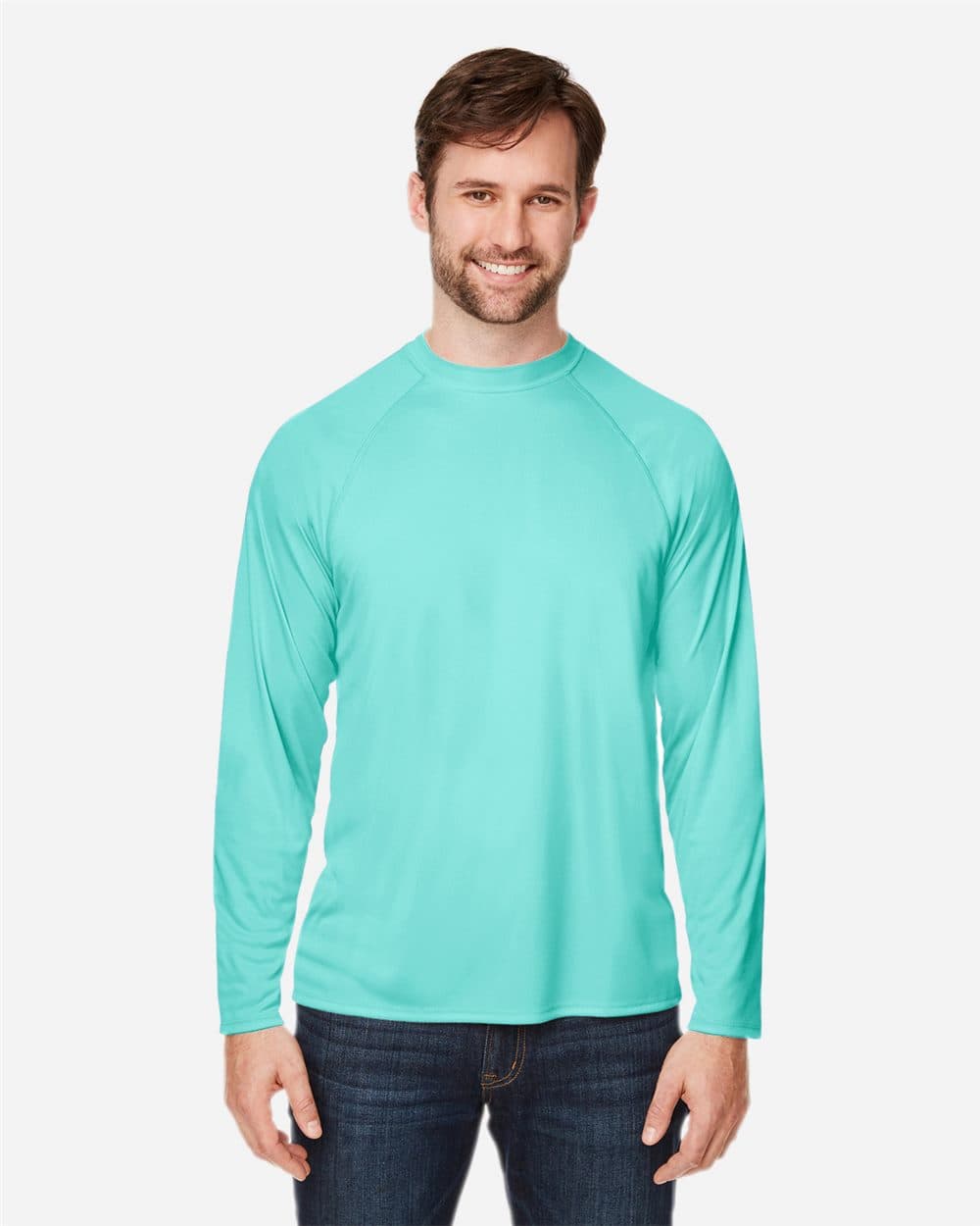 CORE365 Unisex Ultra UVP™ Marina Raglan Long Sleeve T-Shirt - Image 1