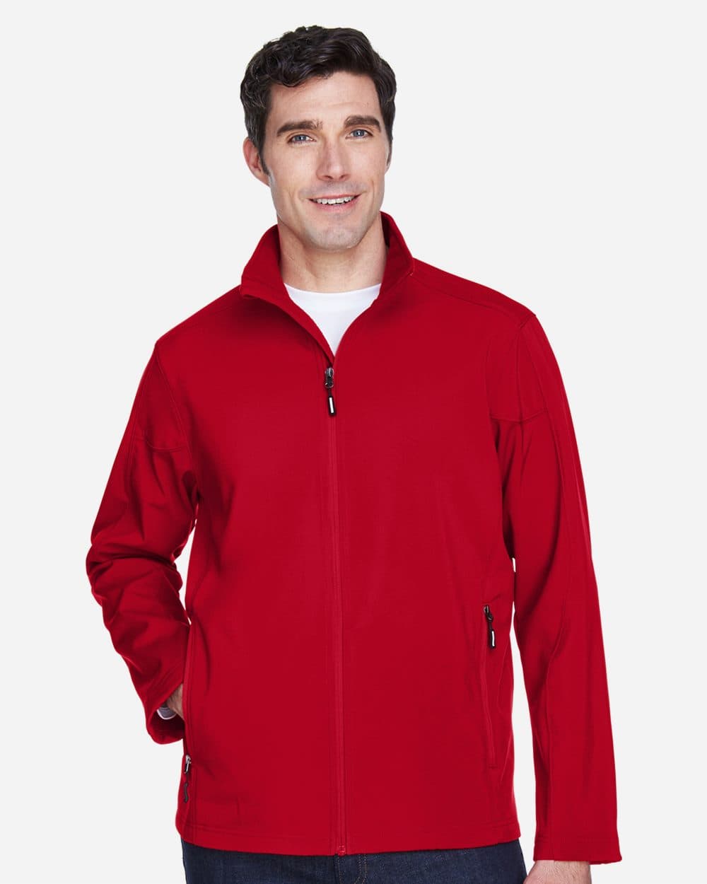 CORE365 Men's Cruise Two-Layer Fleece Bonded Soft Shell Jacket - Image 1
