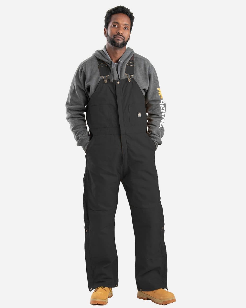 Berne Apparel Men's Heritage Insulated Bib Overall - Image 1
