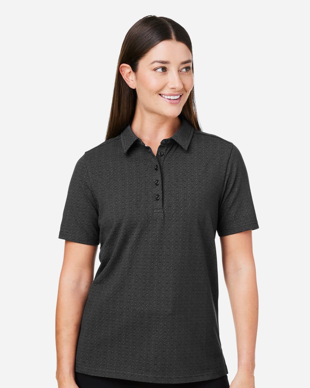Devon & Jones Women's Crownlux Performance® Geo Polo - Image 1