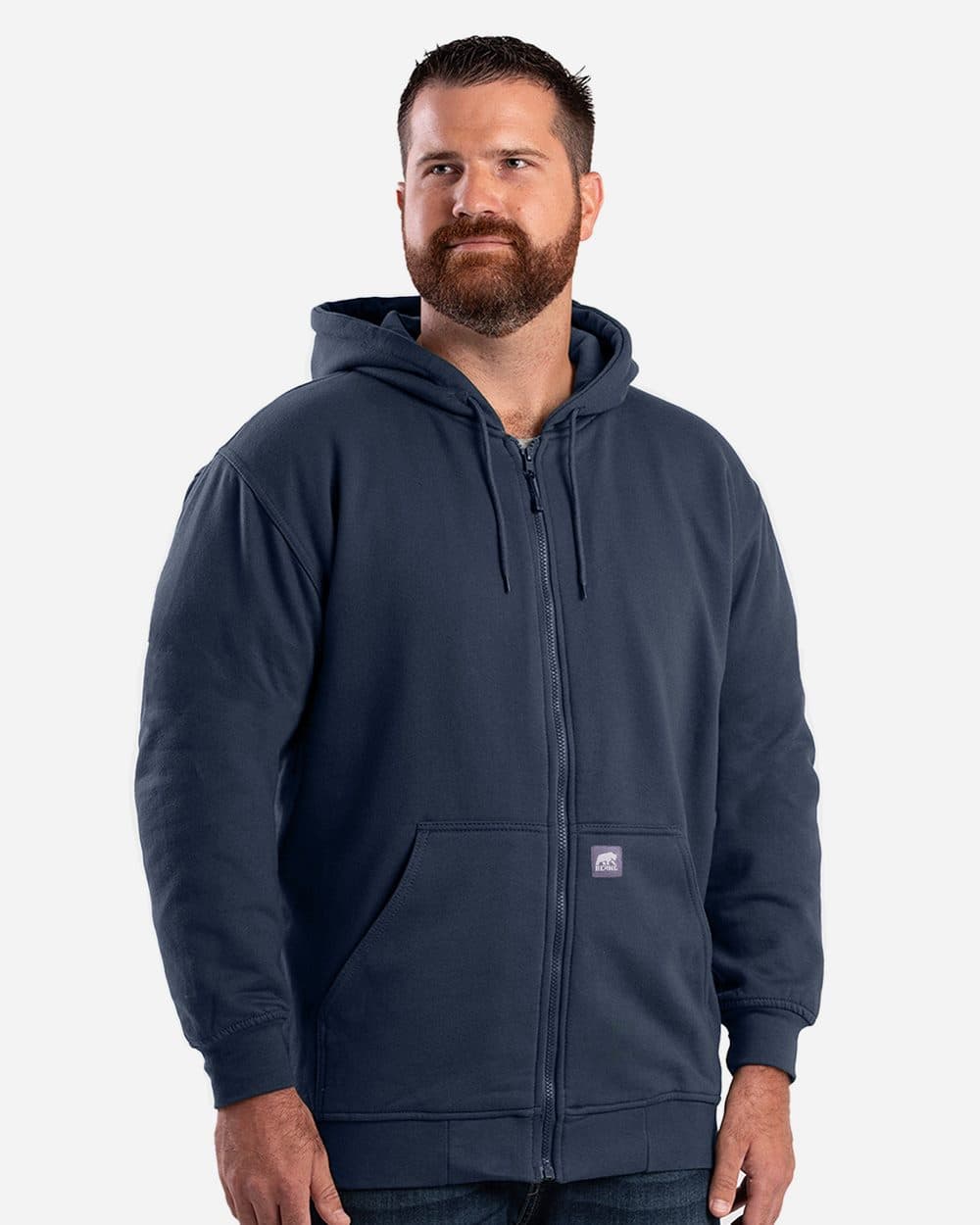 Berne Apparel Men's Tall Heritage Thermal-Lined Full-Zip Hooded Sweatshirt - Image 1