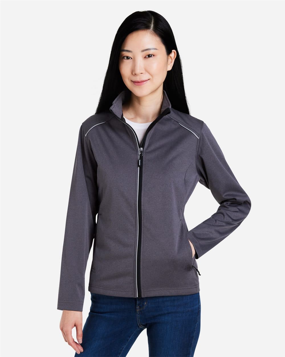 CORE365 Women's Techno Lite Three-Layer Knit Tech-Shell - Image 1