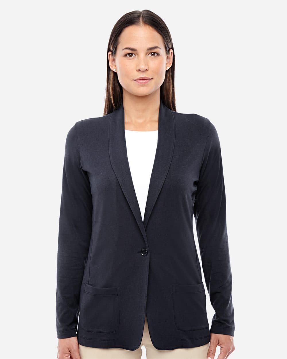 Devon & Jones Women's Perfect Fit™ Shawl Collar Cardigan - Image 1