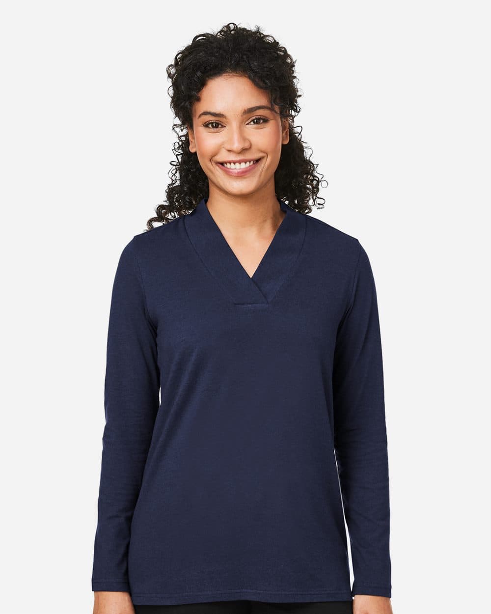 Devon & Jones Women's Raleigh Shawl Collar Knit Top - Image 1