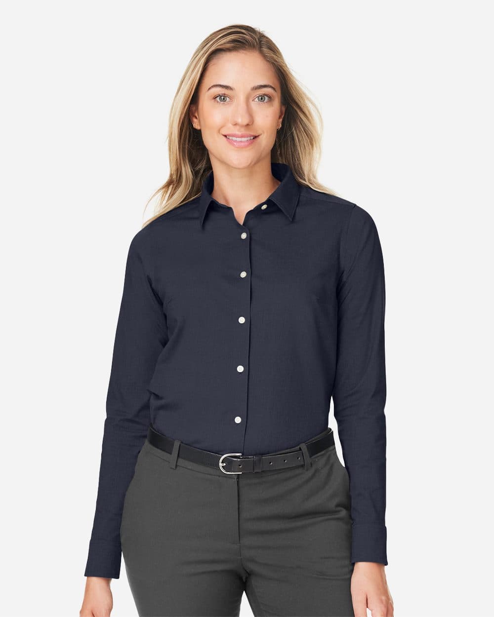 Devon & Jones Women's CrownLux Performance® Spencer Poplin Dress Shirt - Image 1