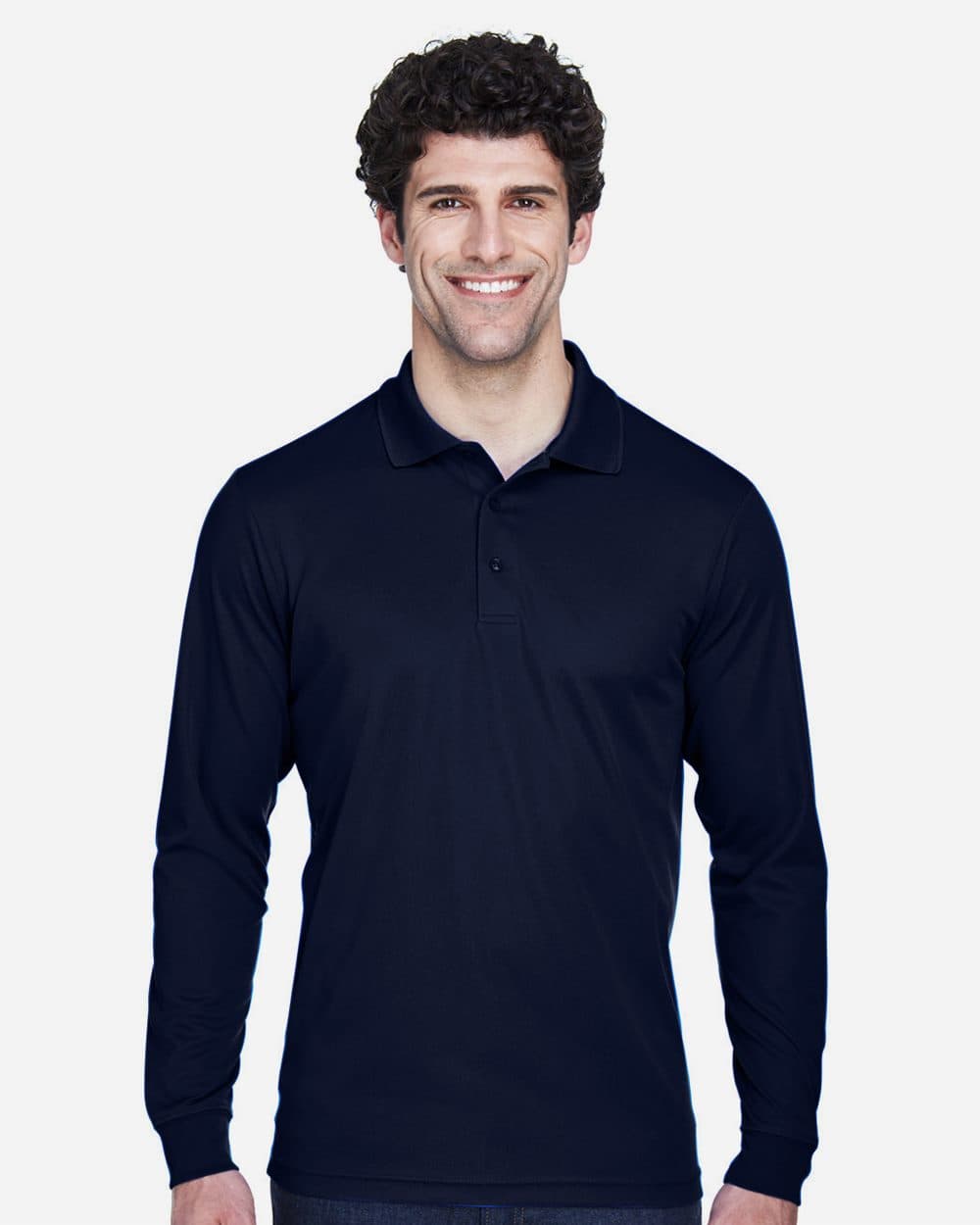 CORE365 Men's Tall Pinnacle Performance Long Sleeve Piqué Polo - Image 1