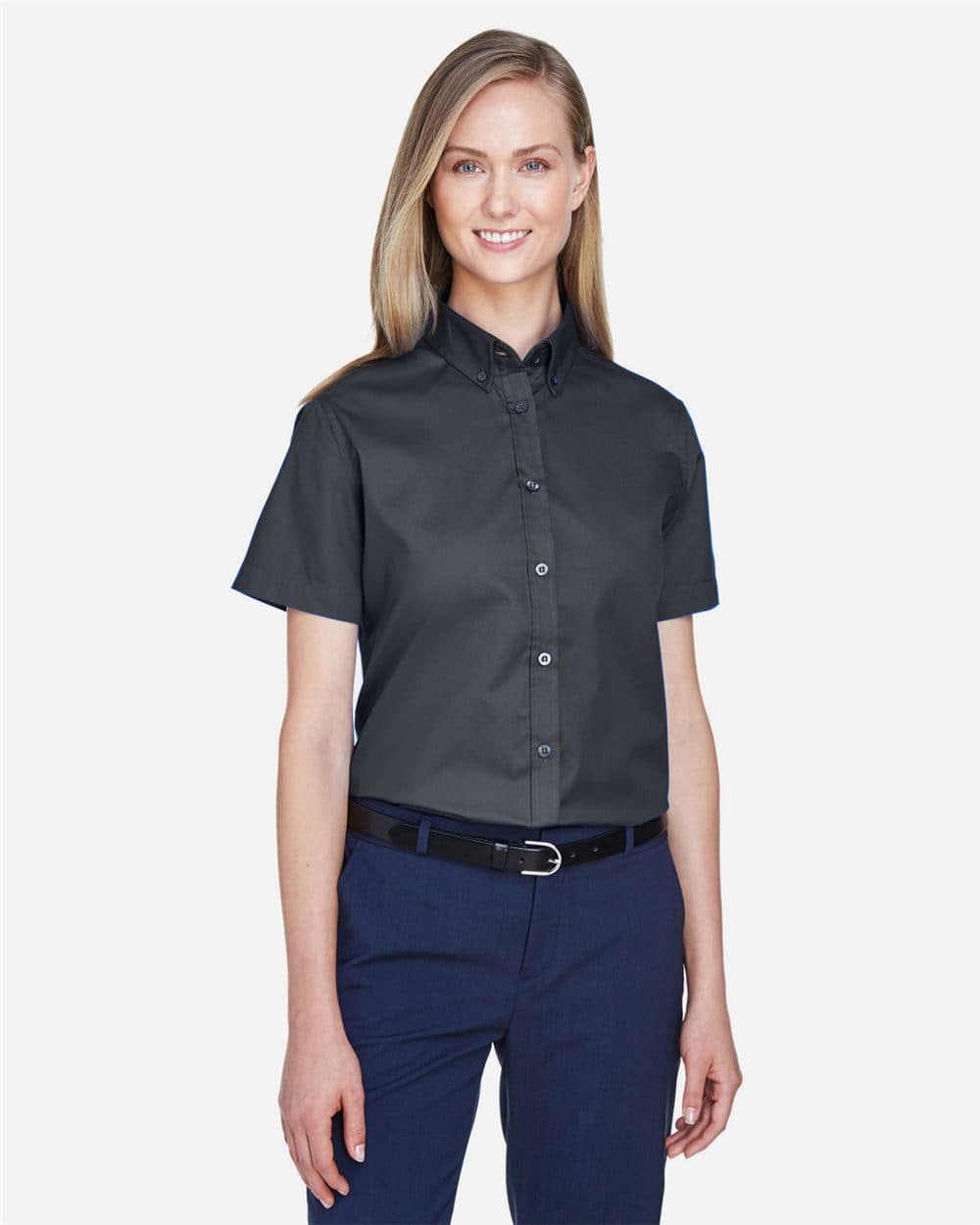 CORE365 Women's Optimum Short Sleeve Twill Shirt - Image 1