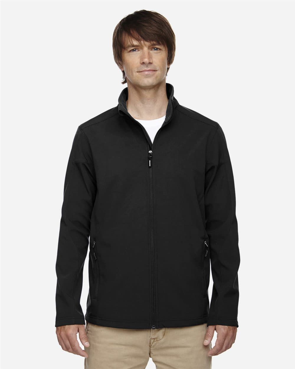 CORE365 Men's Tall Cruise Two-Layer Fleece Bonded Soft Shell Jacket - Image 1
