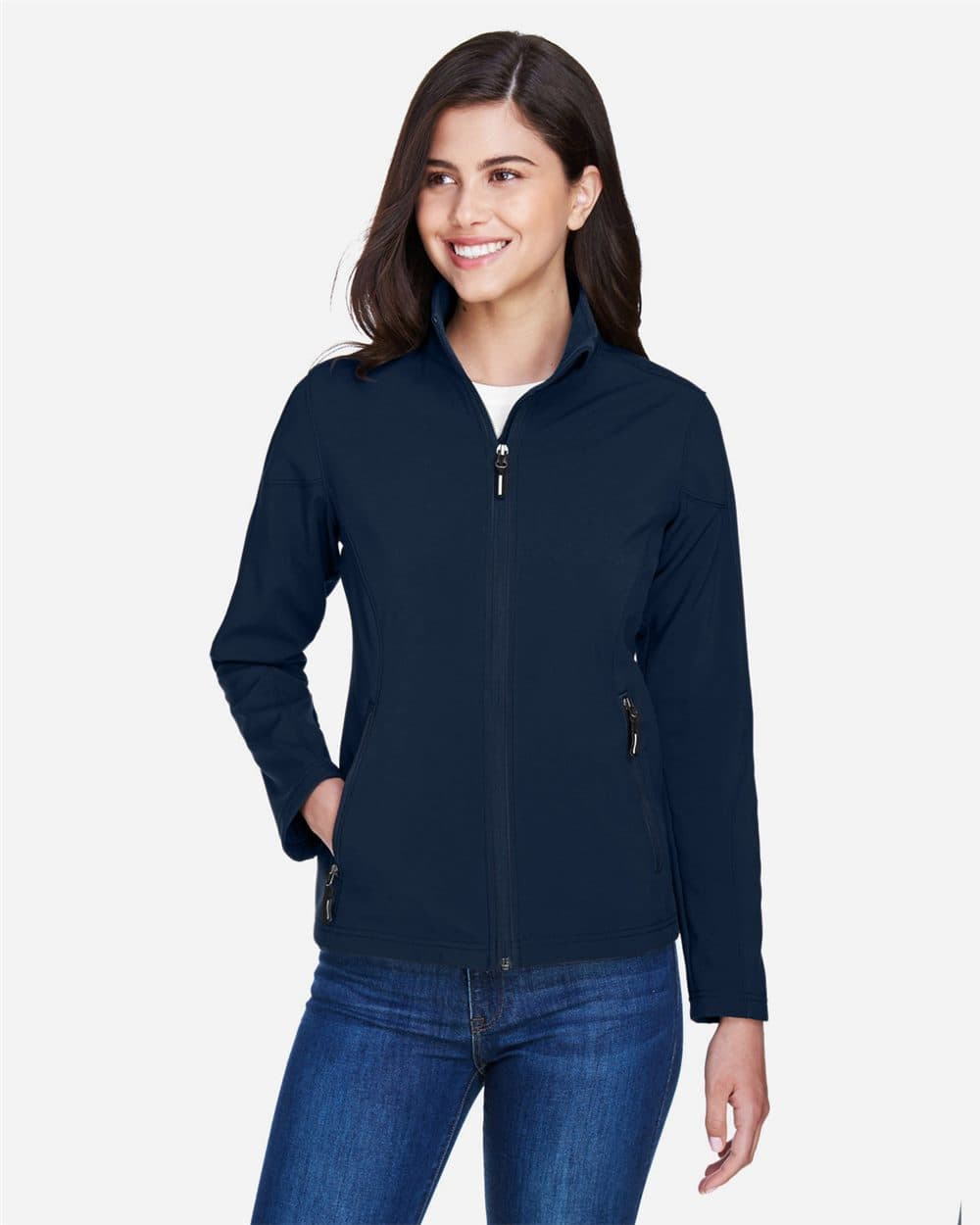 CORE365 Women's Cruise Two-Layer Fleece Bonded Soft Shell Jacket - Image 1