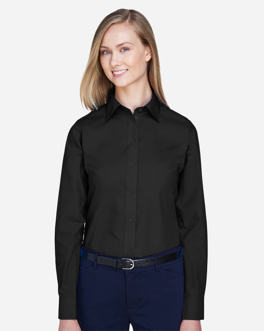 Devon & Jones Women's Crown Collection® Broadcloth Woven Dress Shirt - Image 1
