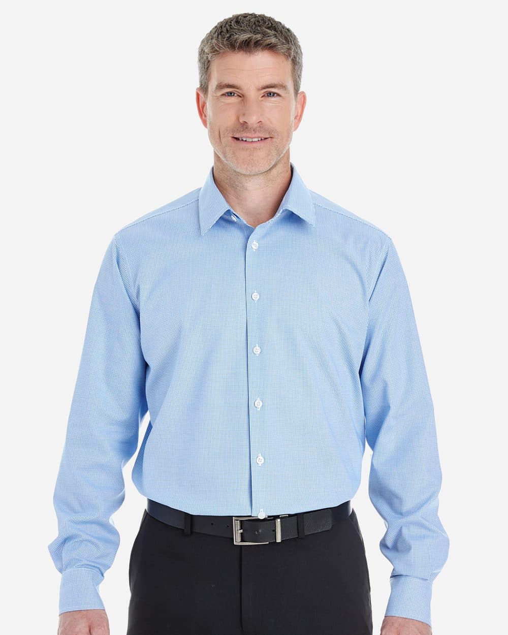 Devon & Jones Men's Crown Collection® Royal Dobby Dress Shirt - Image 1