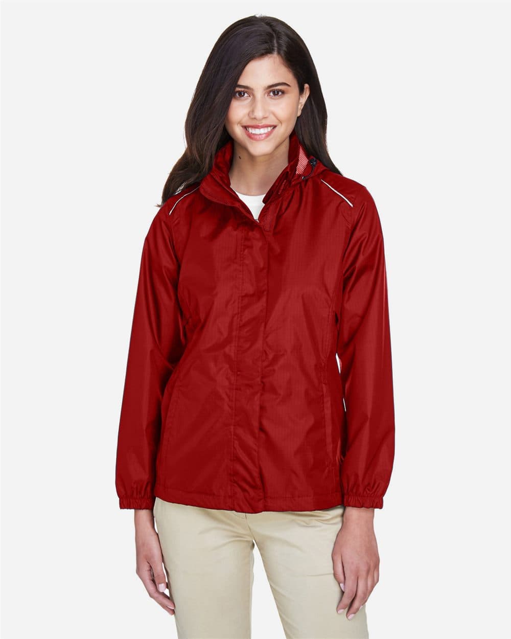 CORE365 Women's Climate Seam-Sealed Lightweight Variegated Ripstop Jacket - Image 1
