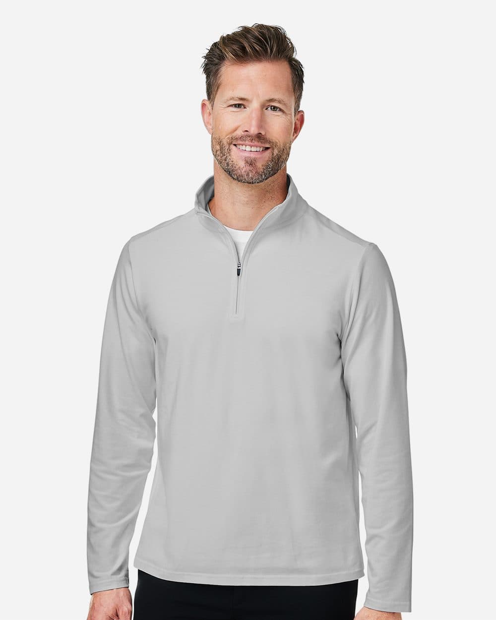 Devon & Jones Men's Raleigh Stretch Quarter-Zip Pullover - Image 1