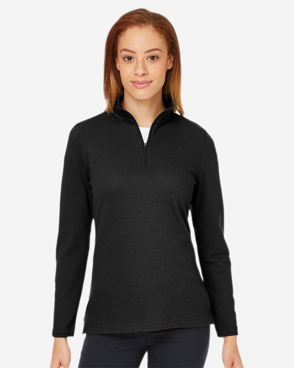Devon & Jones Women's New Classics® Performance Quarter-Zip Pullover - Image 1