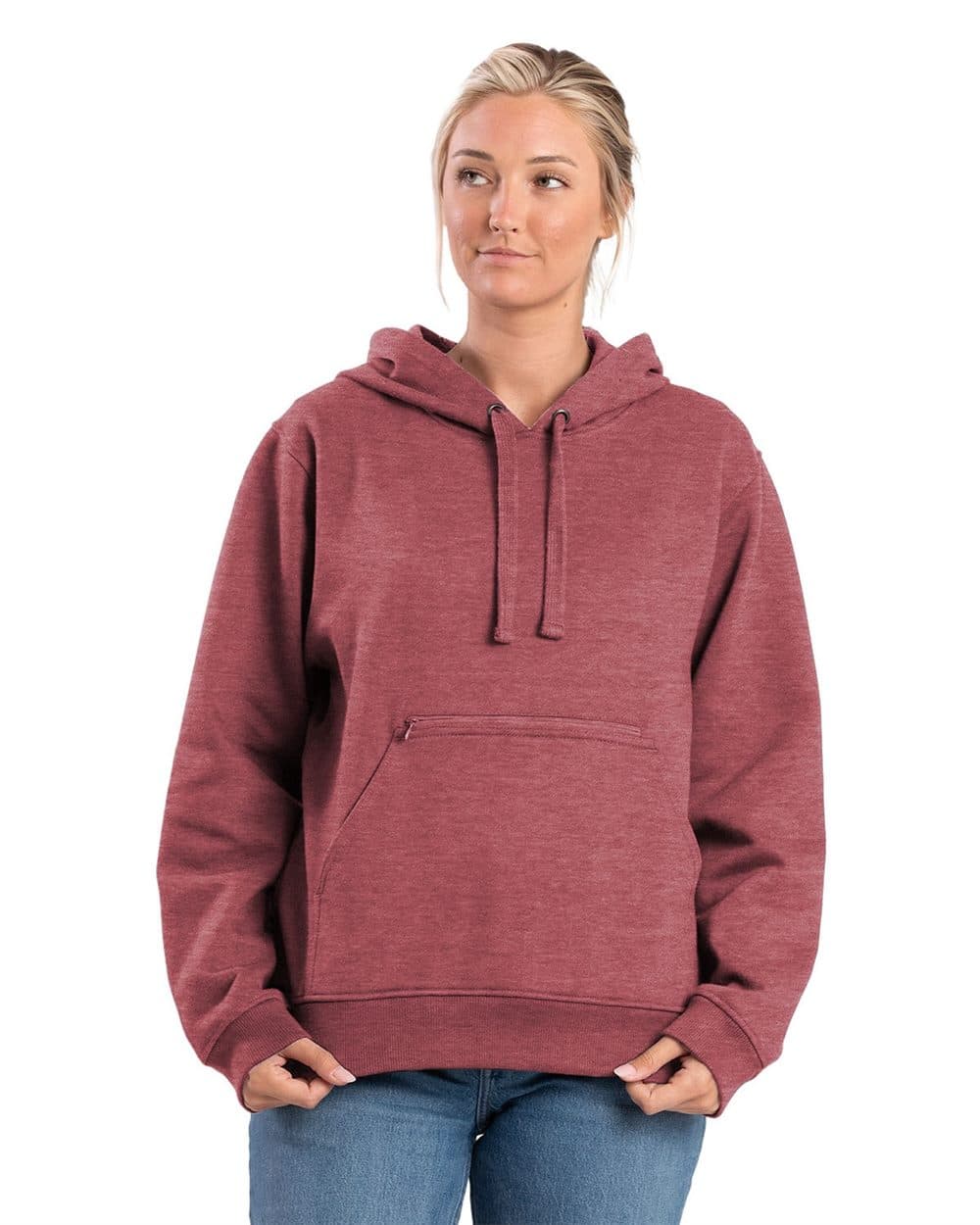 Berne Apparel Women's Heritage Zippered Pocket Hooded Sweatshirt - Image 1