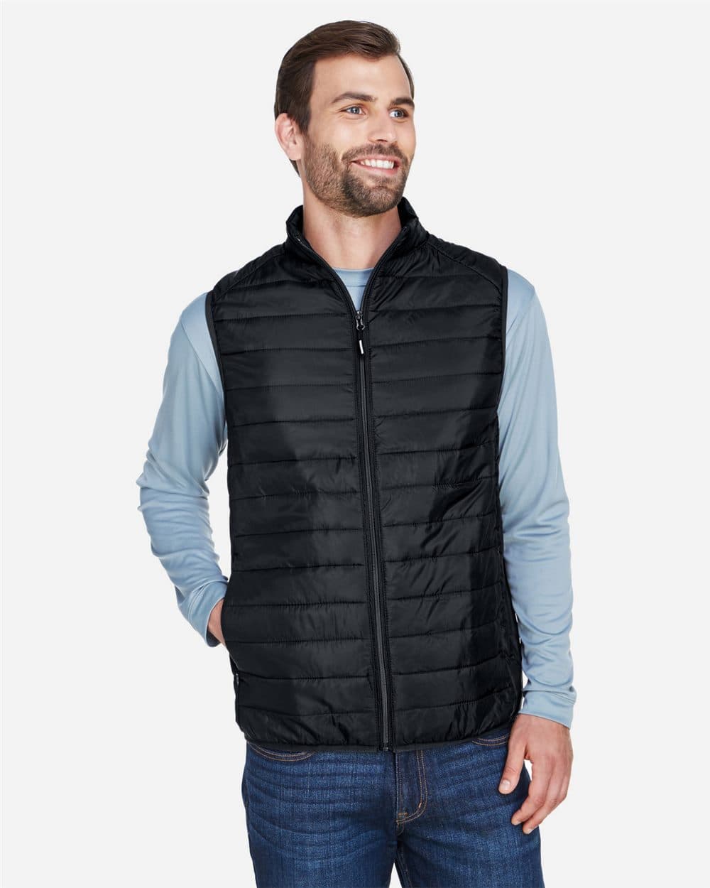 CORE365 Men's Prevail Packable Puffer Vest - Image 1