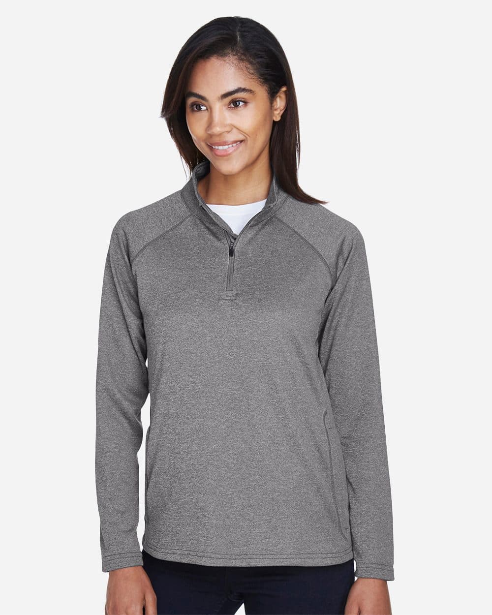 Devon & Jones Women's Stretch Tech-Shell® Compass Quarter-Zip Pullover - Image 1