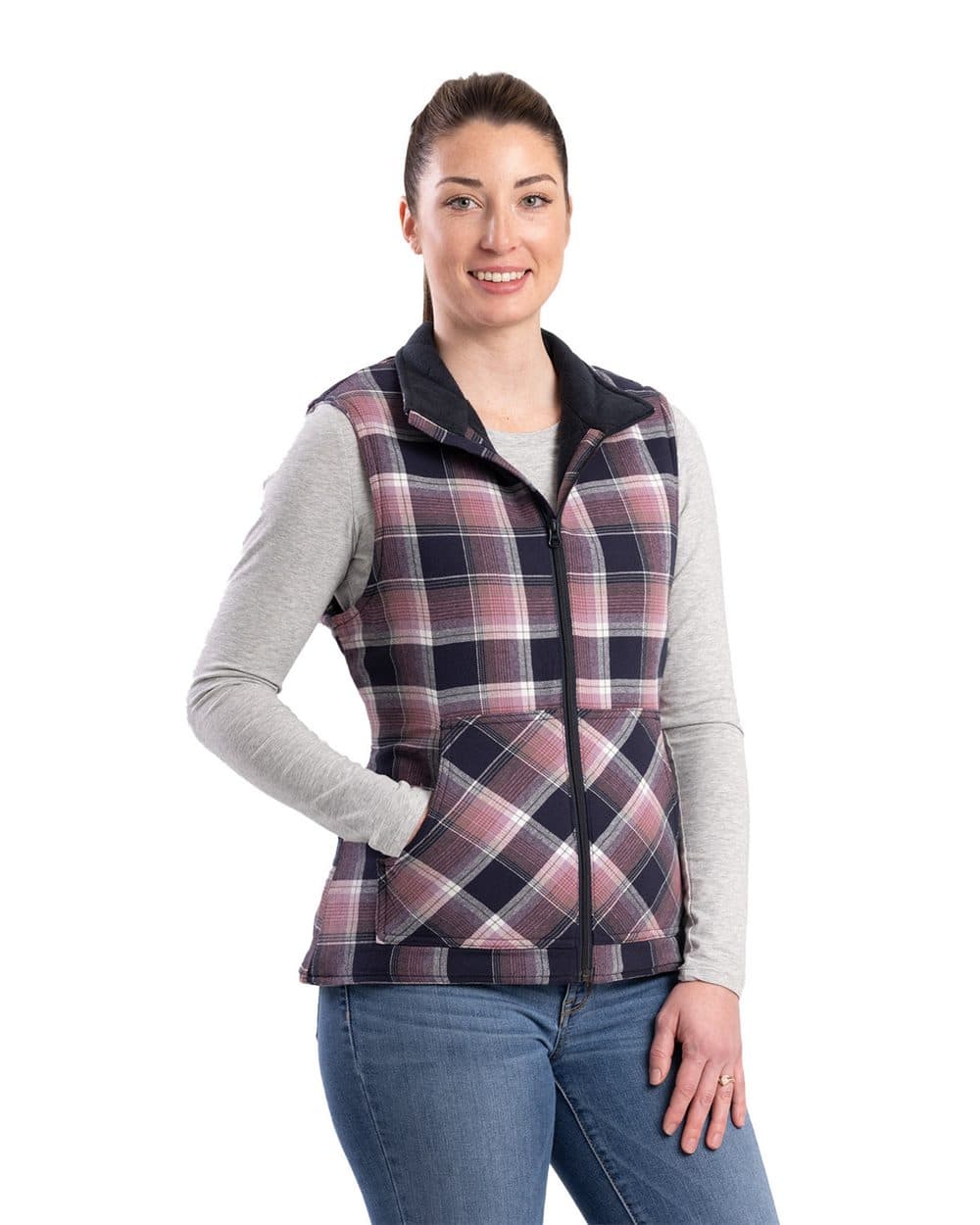 Berne Apparel Women's Insulated Flannel Vest - Image 1