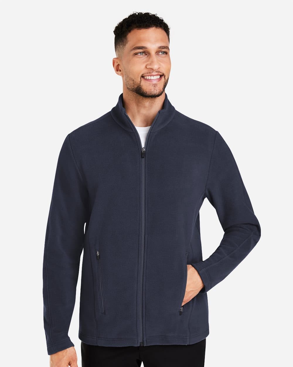 Devon & Jones Men's CrownLux Performance® Fleece Full-Zip Jacket - Image 1