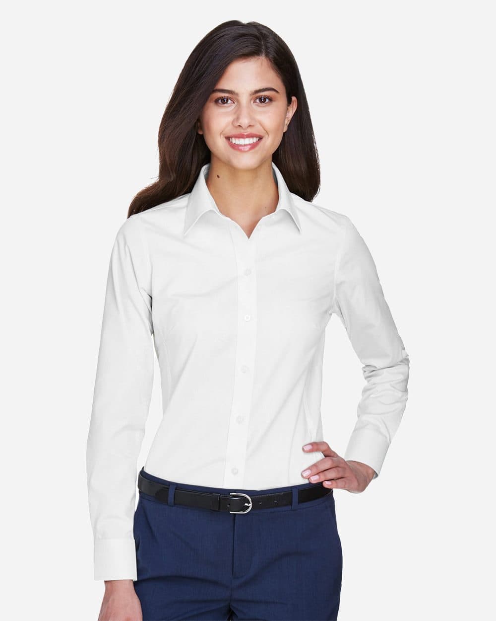 Devon & Jones Women's Crown Collection® Oxford Woven Dress Shirt - Image 1