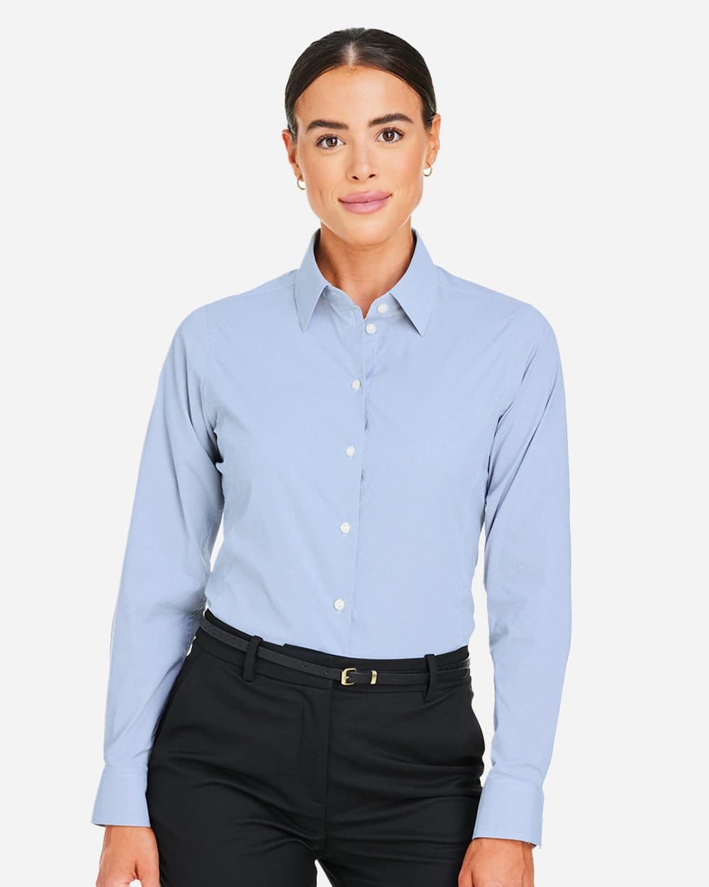 Devon & Jones Women's CrownLux Performance® Microstripe Dress Shirt - Image 1