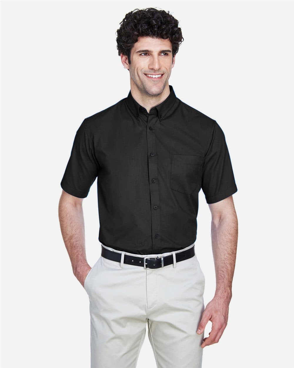 CORE365 Men's Tall Optimum Short Sleeve Twill Dress Shirt - Image 1