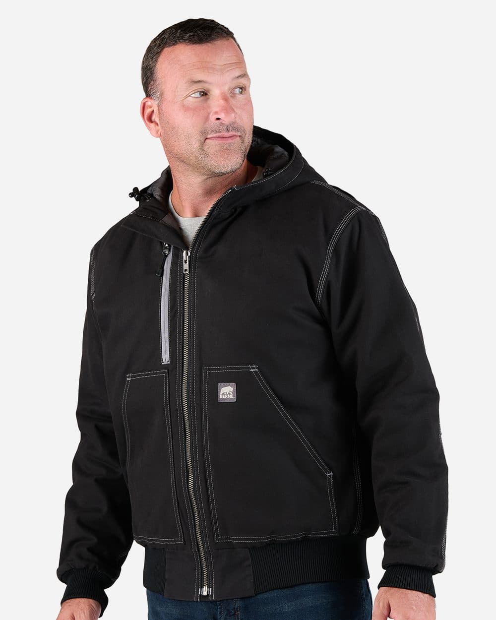 Berne Apparel Men's Modern Hooded Jacket - Image 1