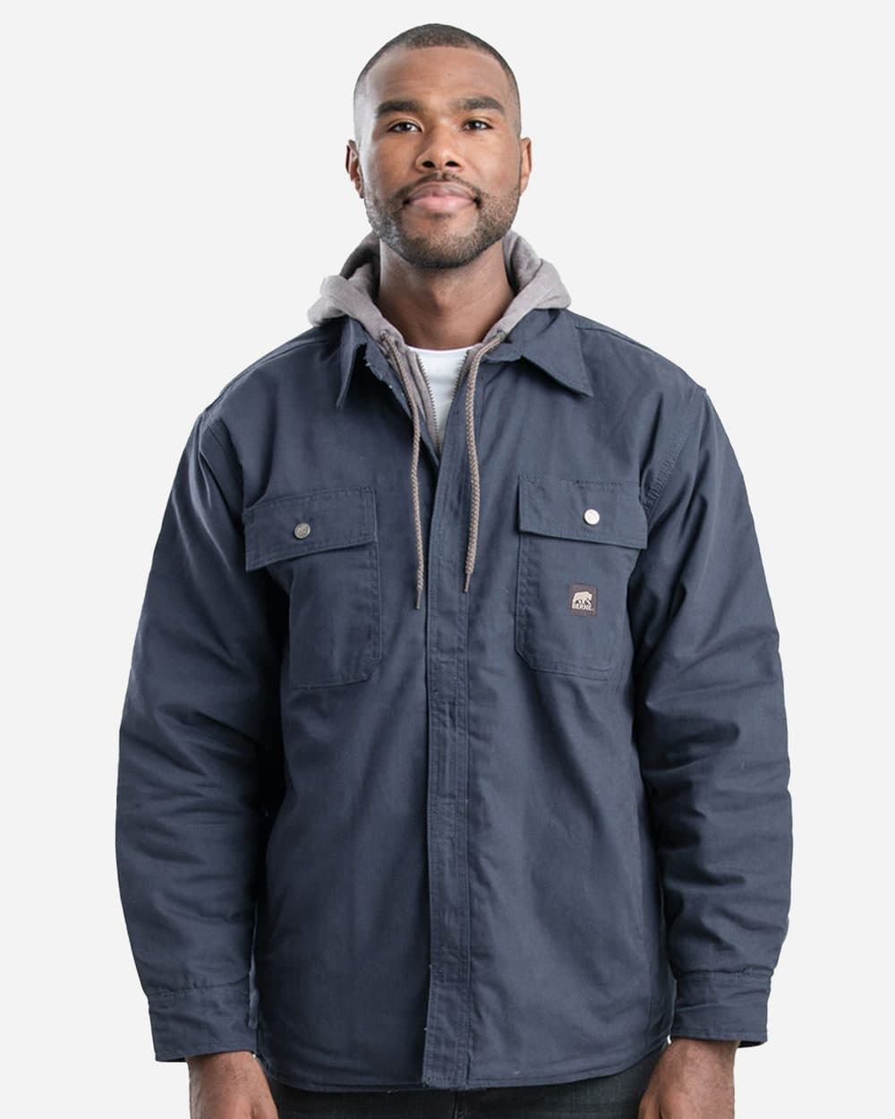 Berne Apparel Men's Throttle Hooded Shirt Jacket - Image 1