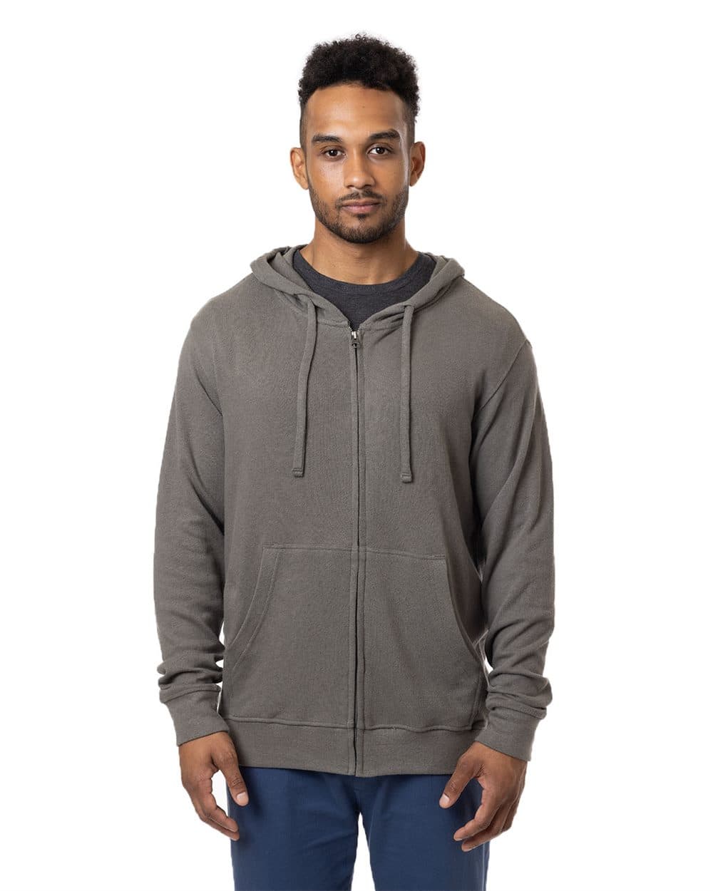 econscious Unisex Hemp Hero Full-Zip Hooded Sweatshirt - Image 1