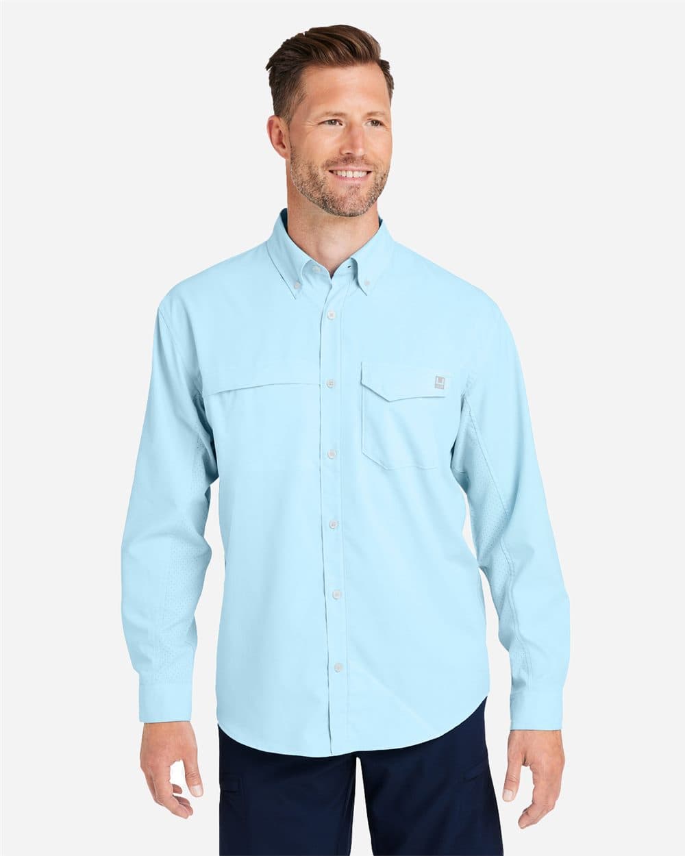 HUK Men's Tide Point Pocket Fishing Shirt - Image 1