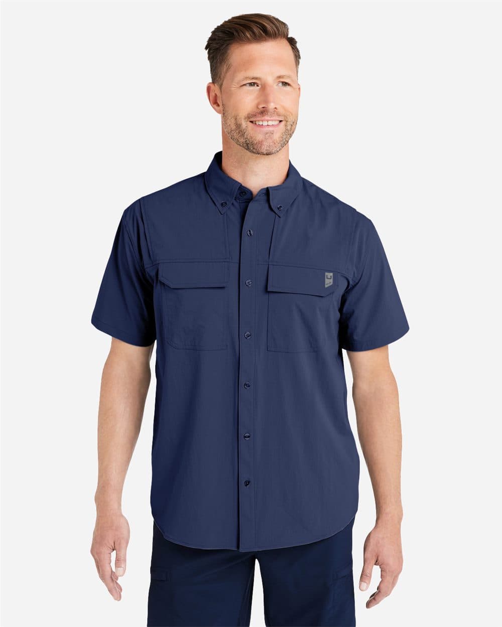 HUK Men's Creekbed Short Sleeve Shirt - Image 1
