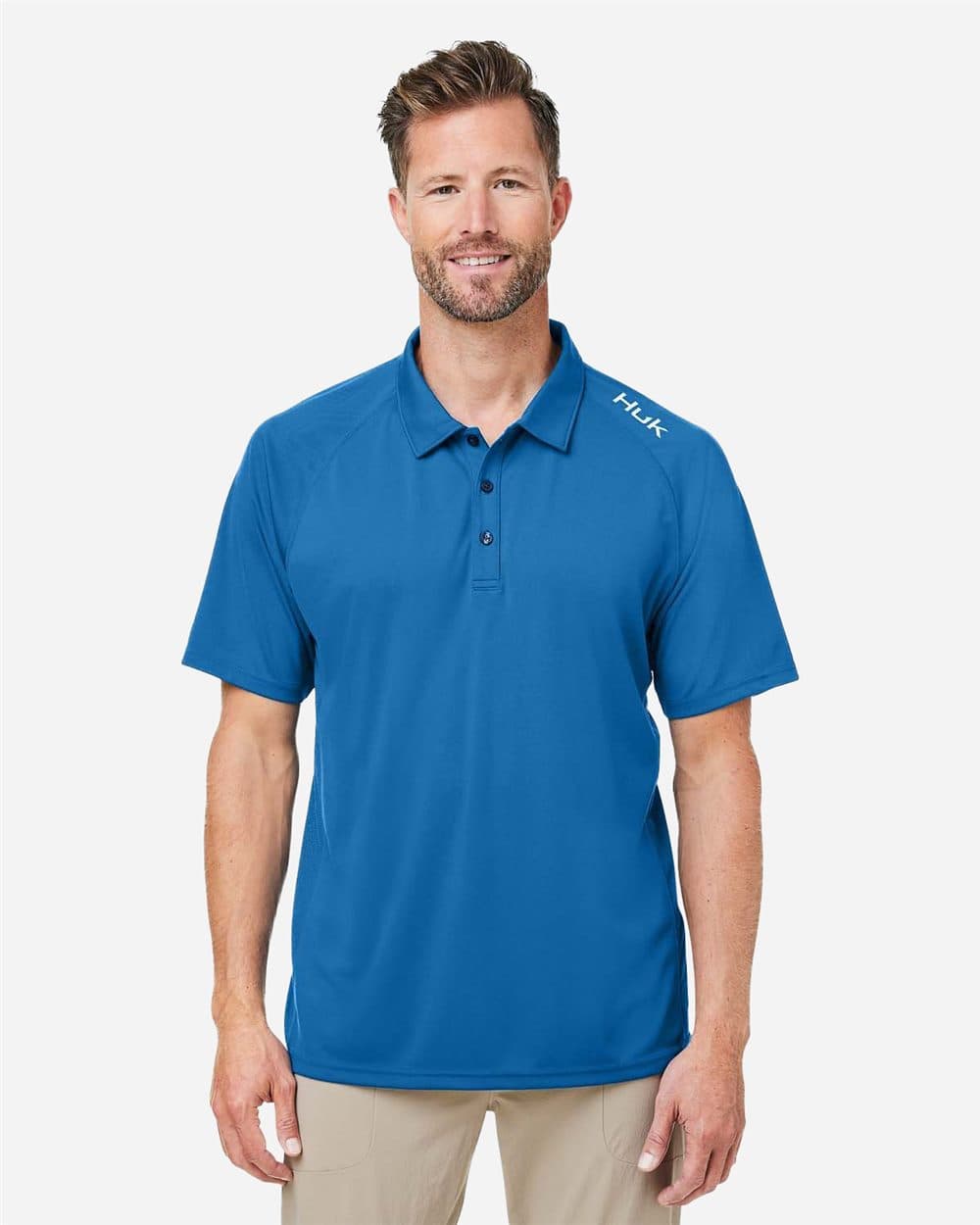 HUK Men's LoPro Solid Performance Polo - Image 1