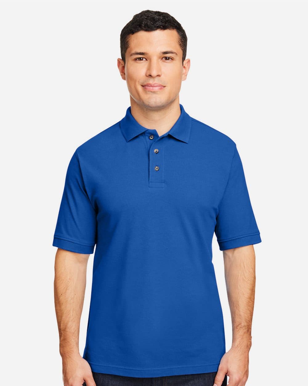 Harriton Men's Pique Polo - Image 1