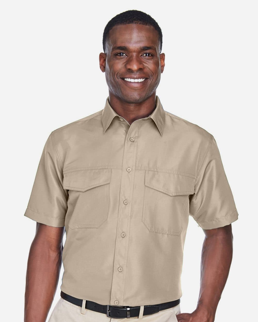 Harriton Men's Key West Short Sleeve Performance Staff Shirt - Image 1
