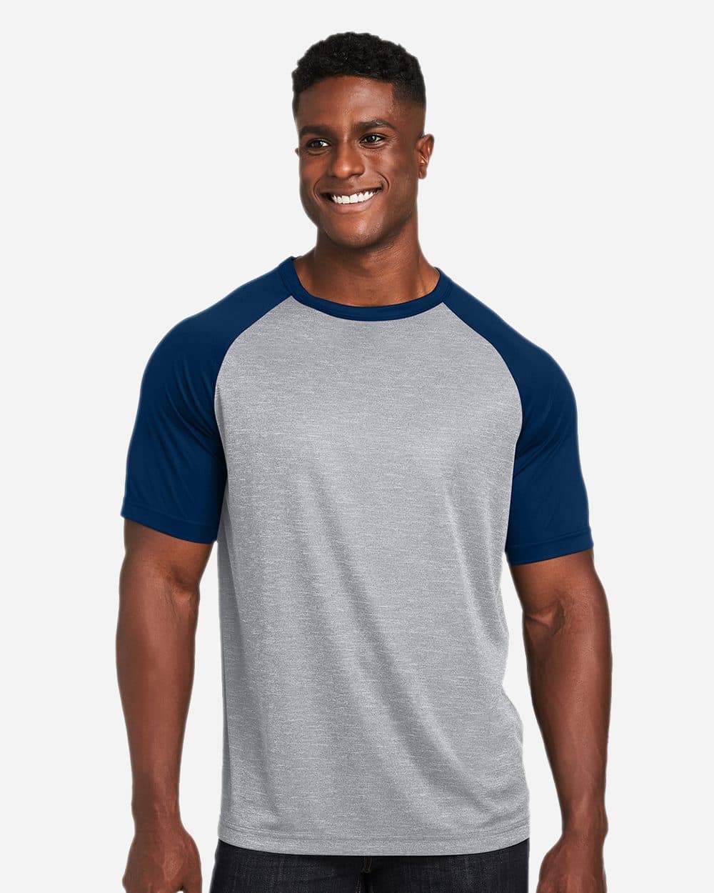 Team 365 Unisex Zone Colorblock Raglan T-Shirt - Image 1