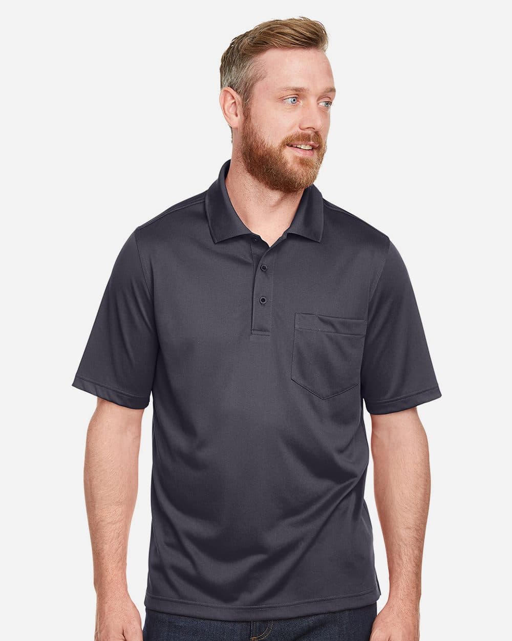 Harriton Men's Advantage Snag Protection Plus IL Pocket Polo - Image 1