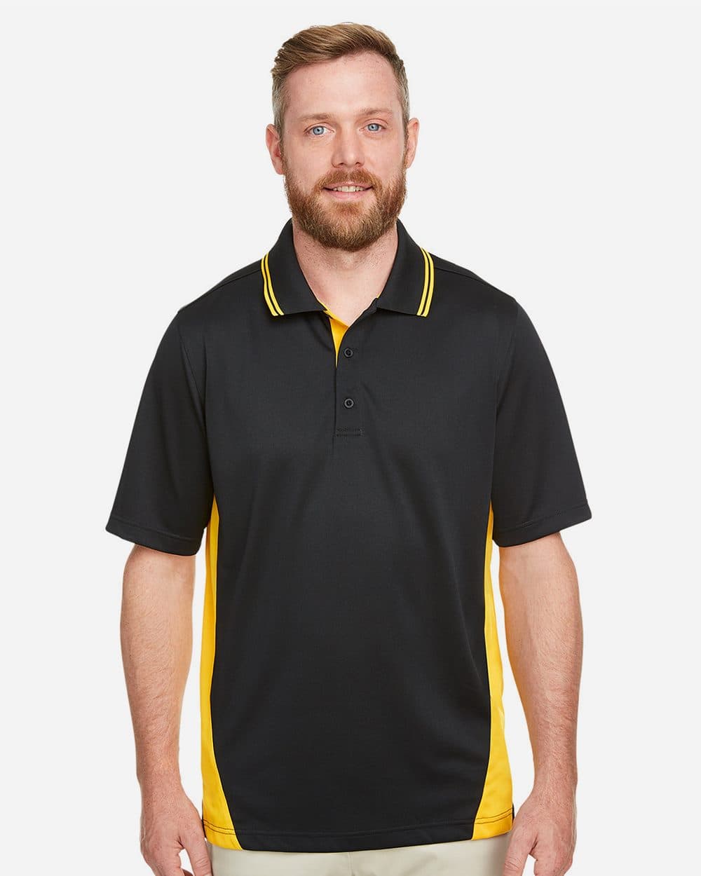 Harriton Men's Flash Snag Protection Plus IL Colorblock Polo - Image 1