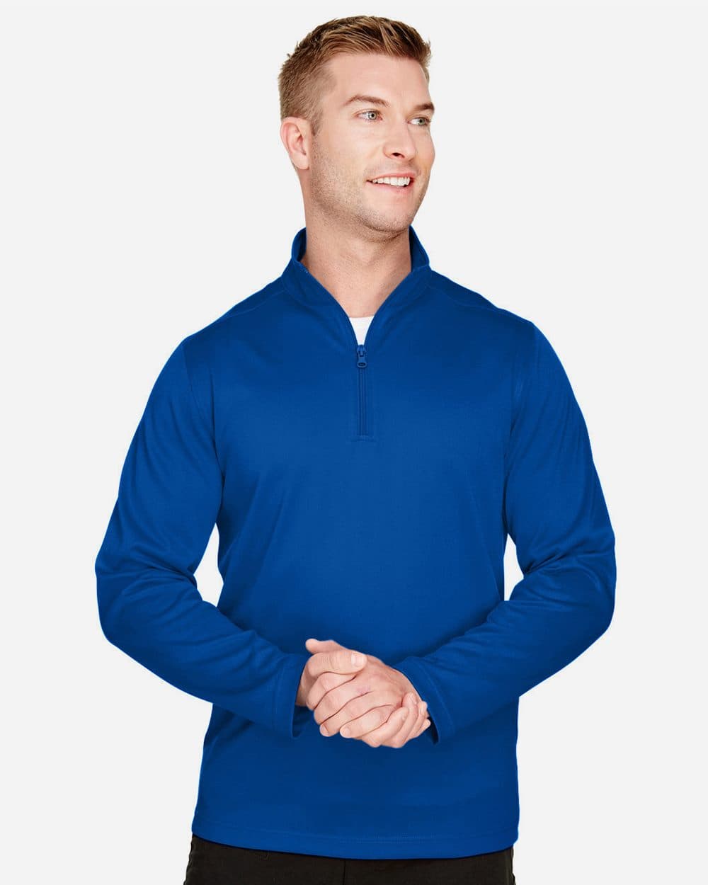 Harriton Men's Advantage Snag Protection Plus Quarter-Zip Pullover - Image 1