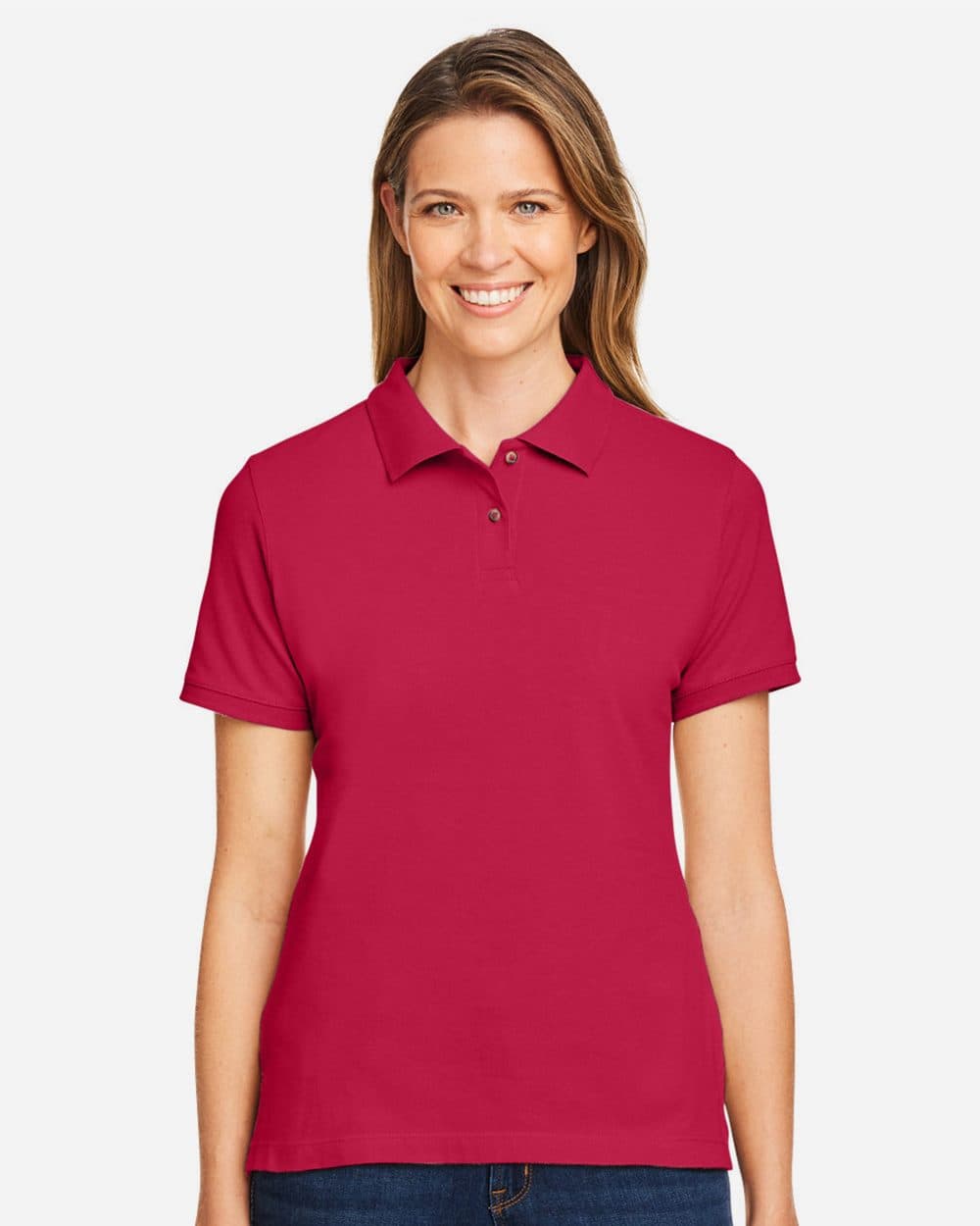 Harriton Women's Cotton Polo - Image 1