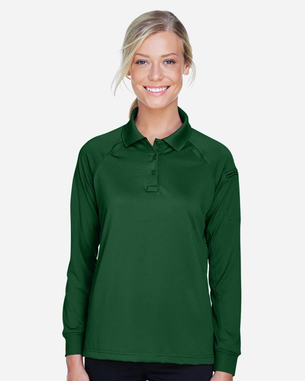 Harriton Women's Advantage Long Sleeve Tactical Polo - Image 1